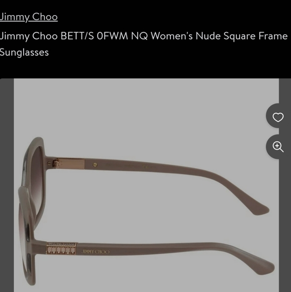 Jimmy Choo Sunglasses Bett/S Oversize Nude - Picture 3 of 13